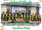 Selamat atas wisuda mahasiswa Sarjana dan Pascasarjana Departemen Biologi pada periode wisuda II 2025